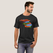 Golfen op plank Paddestoelen T-shirt (Voorkant volledig)
