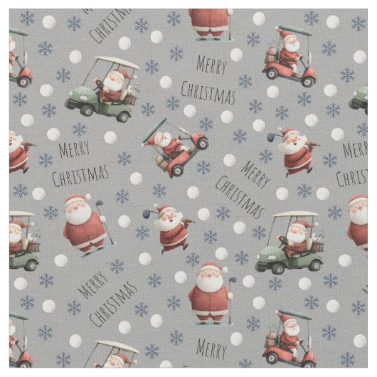 Golfen op Santa Grey Stof (Close Up)