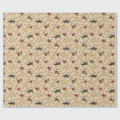 Golfen op Santa Sand Cadeaupapier (Vlak)