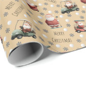 Golfen op Santa Sand Cadeaupapier (Rol Hoek)