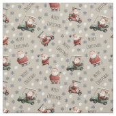 Golfen op Santa Vanilla Stof (Swatch)