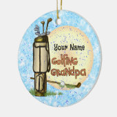 Golfen Opa golf Keramisch Ornament (Links)