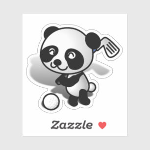 Golfen Panda Sport Sticker