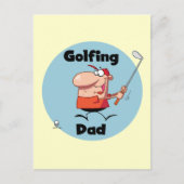 Golfen papa Tshirts en geschenken Briefkaart (Voorkant)