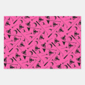 Golfen Pink Preppy Dames Golfballen T - shirts Tro Inpakpapier Vel (Voorkant 3)