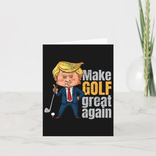 Golfen Pro-trump - Maak Golf Groot Opnieuw  Kaart (Voorkant)