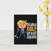 Golfen Pro-trump - Maak Golf Groot Opnieuw  Kaart (Gele Bloem)