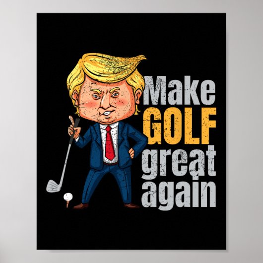 Golfen Pro-Trump - Maak golf weer geweldig Poster (Voorkant)