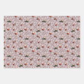 Golfen Santa op Dusty Roos Inpakpapier Vel (Voorkant 2)