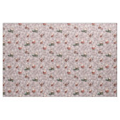 Golfen Santa op Dusty Roos Stof (Fat Quarter)