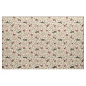 Golfen Santa op Light Tan Stof (Fat Quarter)