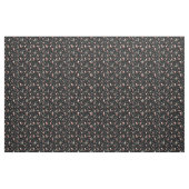 Golfen Santa op zwart Stof (Yard (91,4 cm))