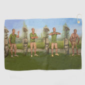 Golfen vent flipt. Golfhanddoek (Horizontaal)