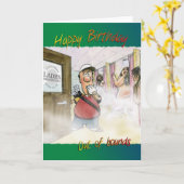 Golfen Verjaardagskaart Kaart (Gele Bloem)