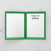 Golfen Verjaardagskaarten, Mijn golftas Kaart (Binnen)