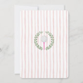 Golfen Vrijgezellenfeest Kaart (Achterkant)