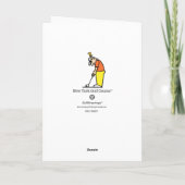 Golfen wenskaart kaart (Achterkant)