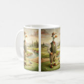 Golfend Dieren Koffiekop Koffiemok (Voorkant links)