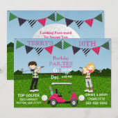 Golfend Golfers T-shirt Golf Cart Golf Ball Birthd (Voorkant / Achterkant)