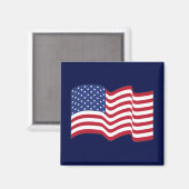 Golfende Amerikaanse Vlag Magneet Cadeau (Voorkant / Achterkant)