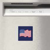 Golfende Amerikaanse Vlag Magneet Cadeau (Insitu (Vaatwasser))