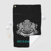 Golfende Bulgarije en Bulgaarse wapenschild/vlag Golfhanddoek (Insitu)