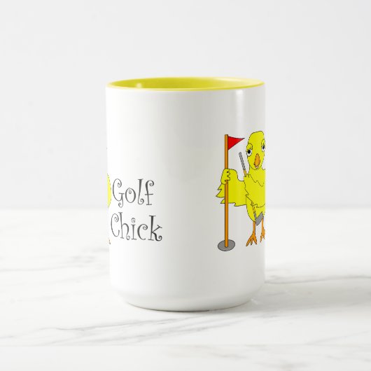Golfende Chick Text Mok (Midden)
