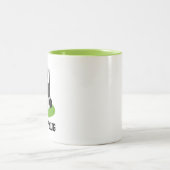 Golfende Gift Personalized Golf Cart voor Golfer Tweekleurige Koffiemok (Center)