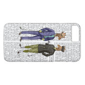 Golfende Giraffes 2 Case-Mate iPhone Case (Achterkant (Horizontaal))