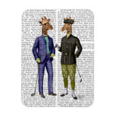 Golfende Giraffes 2 Magneet (Verticaal)
