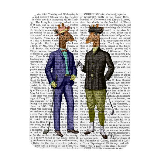 Golfende Giraffes 2 Magneet (Verticaal)