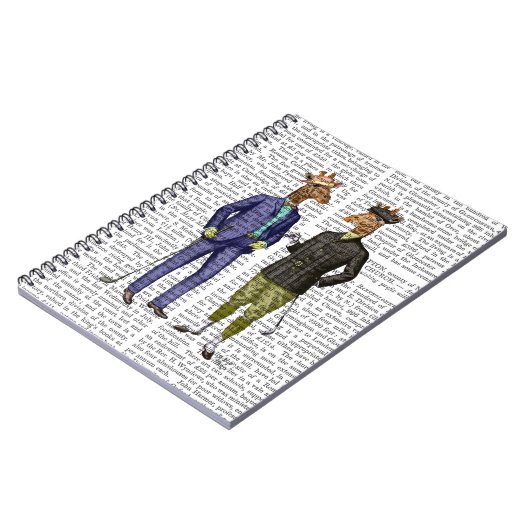 Golfende Giraffes 2 Notitieboek (Linkerzijde)