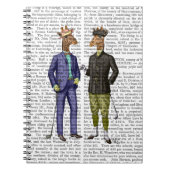 Golfende Giraffes 2 Notitieboek (Voorkant)