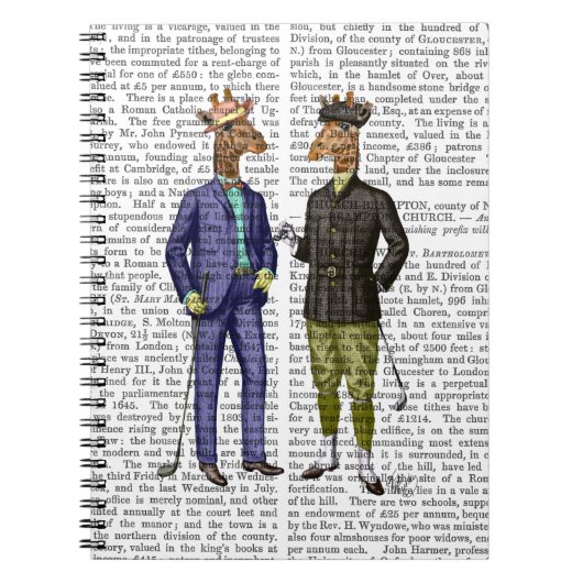 Golfende Giraffes 2 Notitieboek (Voorkant)