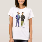 Golfende Giraffes 2 T-shirt (Voorkant)