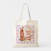 Golfende Golf Meisje Tote Bag (Achterkant)
