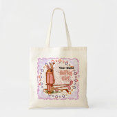Golfende Golf Meisje Tote Bag (Voorkant)