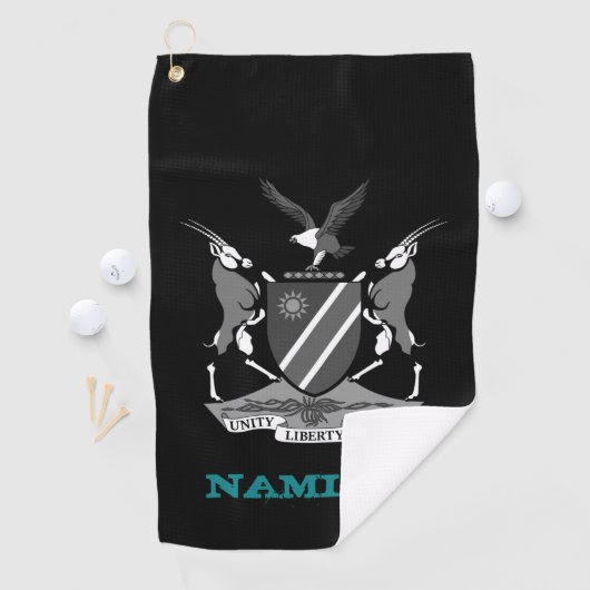 Golfende jas van Namibië en Namibië Golfhanddoek (Insitu)