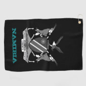 Golfende jas van Namibië en Namibië Golfhanddoek (Horizontaal)