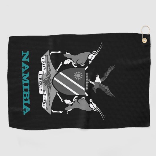 Golfende jas van Namibië en Namibië Golfhanddoek (Horizontaal)