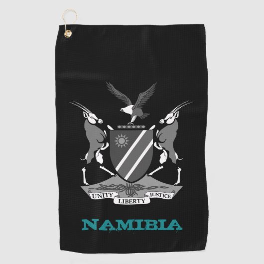 Golfende jas van Namibië en Namibië Golfhanddoek (Voorkant)