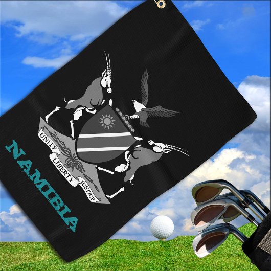 Golfende jas van Namibië en Namibië Golfhanddoek