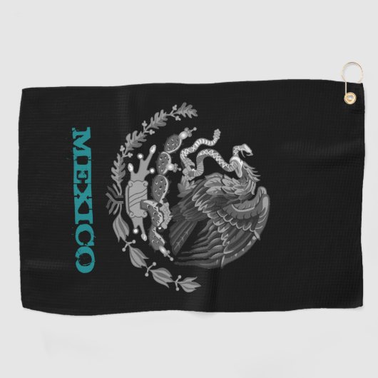 Golfende Mexicaanse en Mexicaanse adelmantel Golfhanddoek (Horizontaal)