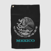 Golfende Mexicaanse en Mexicaanse adelmantel Golfhanddoek (Voorkant)