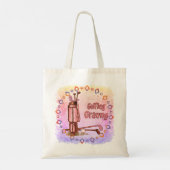 Golfende oma boodschappentas tote bag (Achterkant)