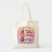 Golfende oma boodschappentas tote bag (Voorkant)