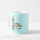 Golfende oma koffiemok (Voorkant links)