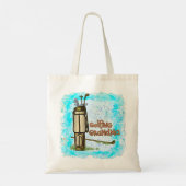 Golfende oma tote bag (Achterkant)