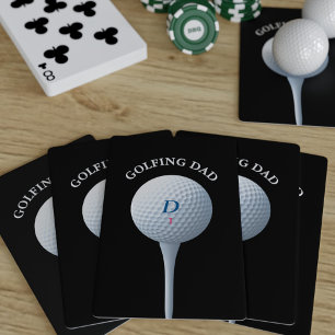 Golfende pa die van Monogram Golfer's Black trekt Pokerkaarten