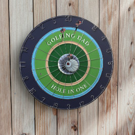 Golfende pap Hole in één Golfers Dartbord
